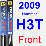 Front Wiper Blade Pack for 2009 Hummer H3T - Vision Saver