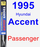 Passenger Wiper Blade for 1995 Hyundai Accent - Vision Saver