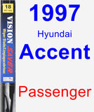 Passenger Wiper Blade for 1997 Hyundai Accent - Vision Saver