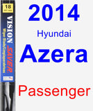 Passenger Wiper Blade for 2014 Hyundai Azera - Vision Saver