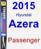 Passenger Wiper Blade for 2015 Hyundai Azera - Vision Saver