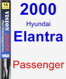 Passenger Wiper Blade for 2000 Hyundai Elantra - Vision Saver