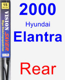 Rear Wiper Blade for 2000 Hyundai Elantra - Vision Saver