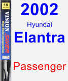 Passenger Wiper Blade for 2002 Hyundai Elantra - Vision Saver