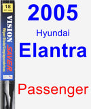 Passenger Wiper Blade for 2005 Hyundai Elantra - Vision Saver