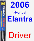 Driver Wiper Blade for 2006 Hyundai Elantra - Vision Saver