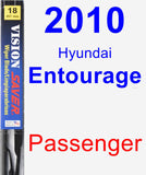 Passenger Wiper Blade for 2010 Hyundai Entourage - Vision Saver