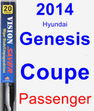 Passenger Wiper Blade for 2014 Hyundai Genesis Coupe - Vision Saver