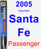 Passenger Wiper Blade for 2005 Hyundai Santa Fe - Vision Saver