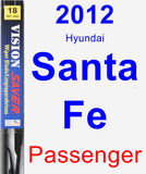 Passenger Wiper Blade for 2012 Hyundai Santa Fe - Vision Saver