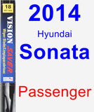 Passenger Wiper Blade for 2014 Hyundai Sonata - Vision Saver