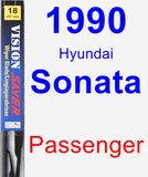 Passenger Wiper Blade for 1990 Hyundai Sonata - Vision Saver