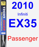 Passenger Wiper Blade for 2010 Infiniti EX35 - Vision Saver