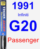 Passenger Wiper Blade for 1991 Infiniti G20 - Vision Saver