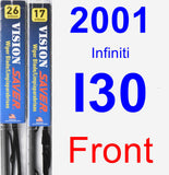 Front Wiper Blade Pack for 2001 Infiniti I30 - Vision Saver