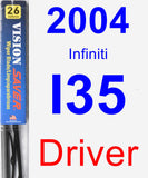 Driver Wiper Blade for 2004 Infiniti I35 - Vision Saver