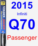 Passenger Wiper Blade for 2015 Infiniti Q70 - Vision Saver