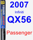 Passenger Wiper Blade for 2007 Infiniti QX56 - Vision Saver