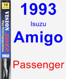 Passenger Wiper Blade for 1993 Isuzu Amigo - Vision Saver