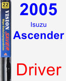 Driver Wiper Blade for 2005 Isuzu Ascender - Vision Saver