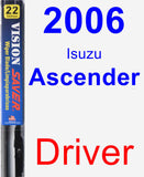 Driver Wiper Blade for 2006 Isuzu Ascender - Vision Saver