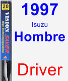 Driver Wiper Blade for 1997 Isuzu Hombre - Vision Saver