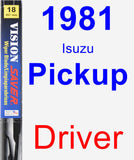 Driver Wiper Blade for 1981 Isuzu Pickup - Vision Saver