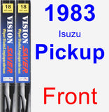 Front Wiper Blade Pack for 1983 Isuzu Pickup - Vision Saver