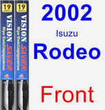 Front Wiper Blade Pack for 2002 Isuzu Rodeo - Vision Saver