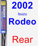 Rear Wiper Blade for 2002 Isuzu Rodeo - Vision Saver