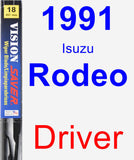 Driver Wiper Blade for 1991 Isuzu Rodeo - Vision Saver