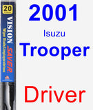 Driver Wiper Blade for 2001 Isuzu Trooper - Vision Saver