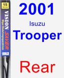 Rear Wiper Blade for 2001 Isuzu Trooper - Vision Saver