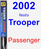 Passenger Wiper Blade for 2002 Isuzu Trooper - Vision Saver