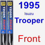 Front Wiper Blade Pack for 1995 Isuzu Trooper - Vision Saver