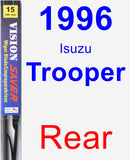 Rear Wiper Blade for 1996 Isuzu Trooper - Vision Saver