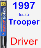 Driver Wiper Blade for 1997 Isuzu Trooper - Vision Saver