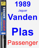 Passenger Wiper Blade for 1989 Jaguar Vanden Plas - Vision Saver