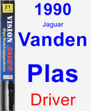 Driver Wiper Blade for 1990 Jaguar Vanden Plas - Vision Saver