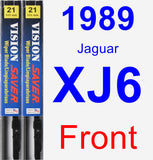 Front Wiper Blade Pack for 1989 Jaguar XJ6 - Vision Saver