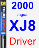 Driver Wiper Blade for 2000 Jaguar XJ8 - Vision Saver