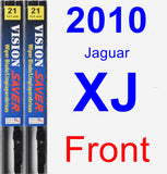 Front Wiper Blade Pack for 2010 Jaguar XJ - Vision Saver