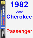 Passenger Wiper Blade for 1982 Jeep Cherokee - Vision Saver