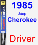 Driver Wiper Blade for 1985 Jeep Cherokee - Vision Saver