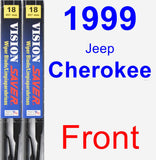 Front Wiper Blade Pack for 1999 Jeep Cherokee - Vision Saver