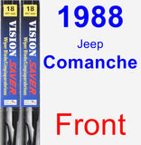 Front Wiper Blade Pack for 1988 Jeep Comanche - Vision Saver