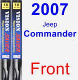 Front Wiper Blade Pack for 2007 Jeep Commander - Vision Saver