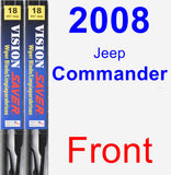 Front Wiper Blade Pack for 2008 Jeep Commander - Vision Saver