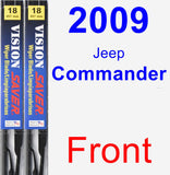 Front Wiper Blade Pack for 2009 Jeep Commander - Vision Saver