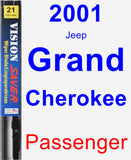 Passenger Wiper Blade for 2001 Jeep Grand Cherokee - Vision Saver